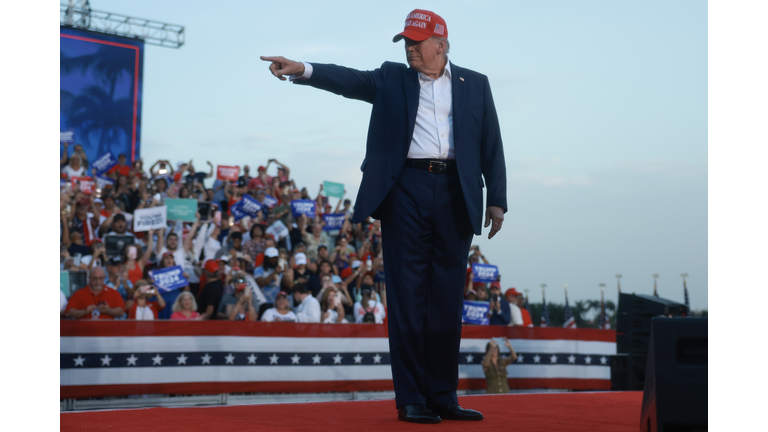 Former President Donald Trump Holds A Campaign Rally In Doral, Florida