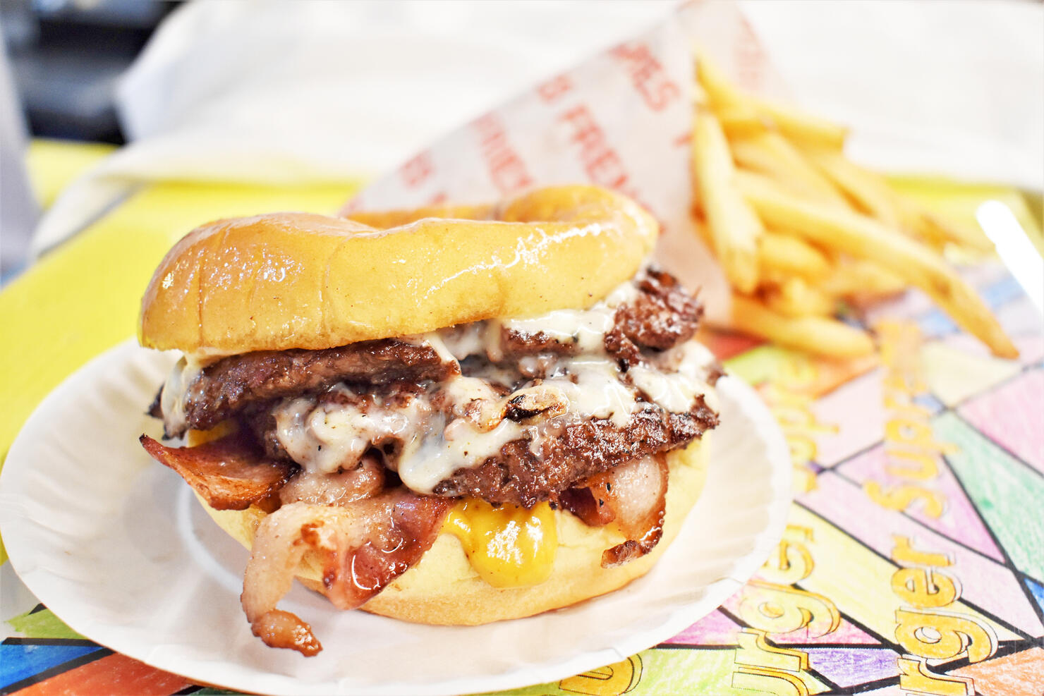 Smash Burger and Fries