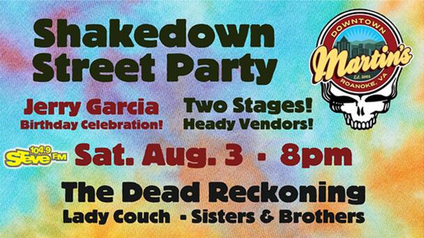Steal STEVE's Seats to the Martin's Downtown Shakedown Street Party From 104.9 STEVE FM!