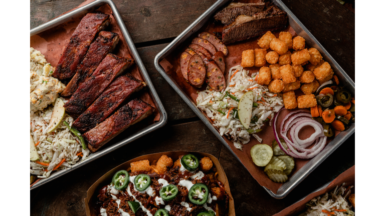 Tabletop Scene of Texas Barbecue