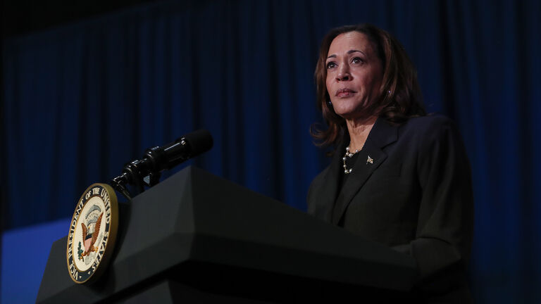 Vice President Harris Holds Campaign Event In Kalamazoo, Michigan