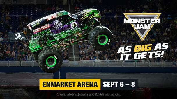 Win tickets to see Monster Jam at Enmarket Arena for the family!