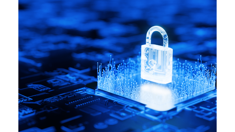 Security padlock and circuit board