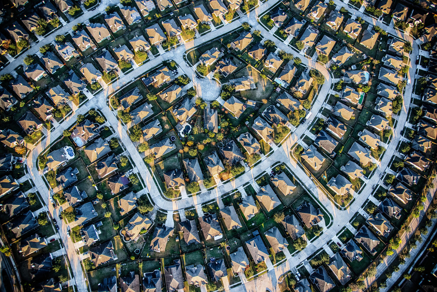 Suburban Master Planned Community Aerial