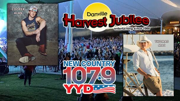 Win Tickets to COOPER ALAN at Danville Harvest Jubilee From New Country 107.9 YYD!