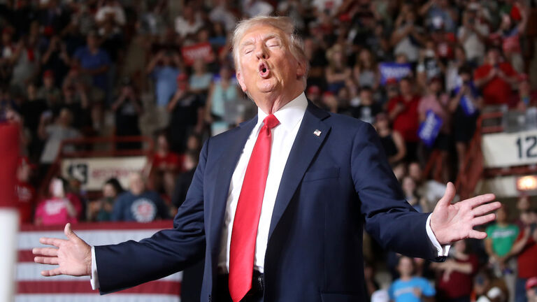 Trump Holds Campaign Rally In Harrisburg, Pennsylvania