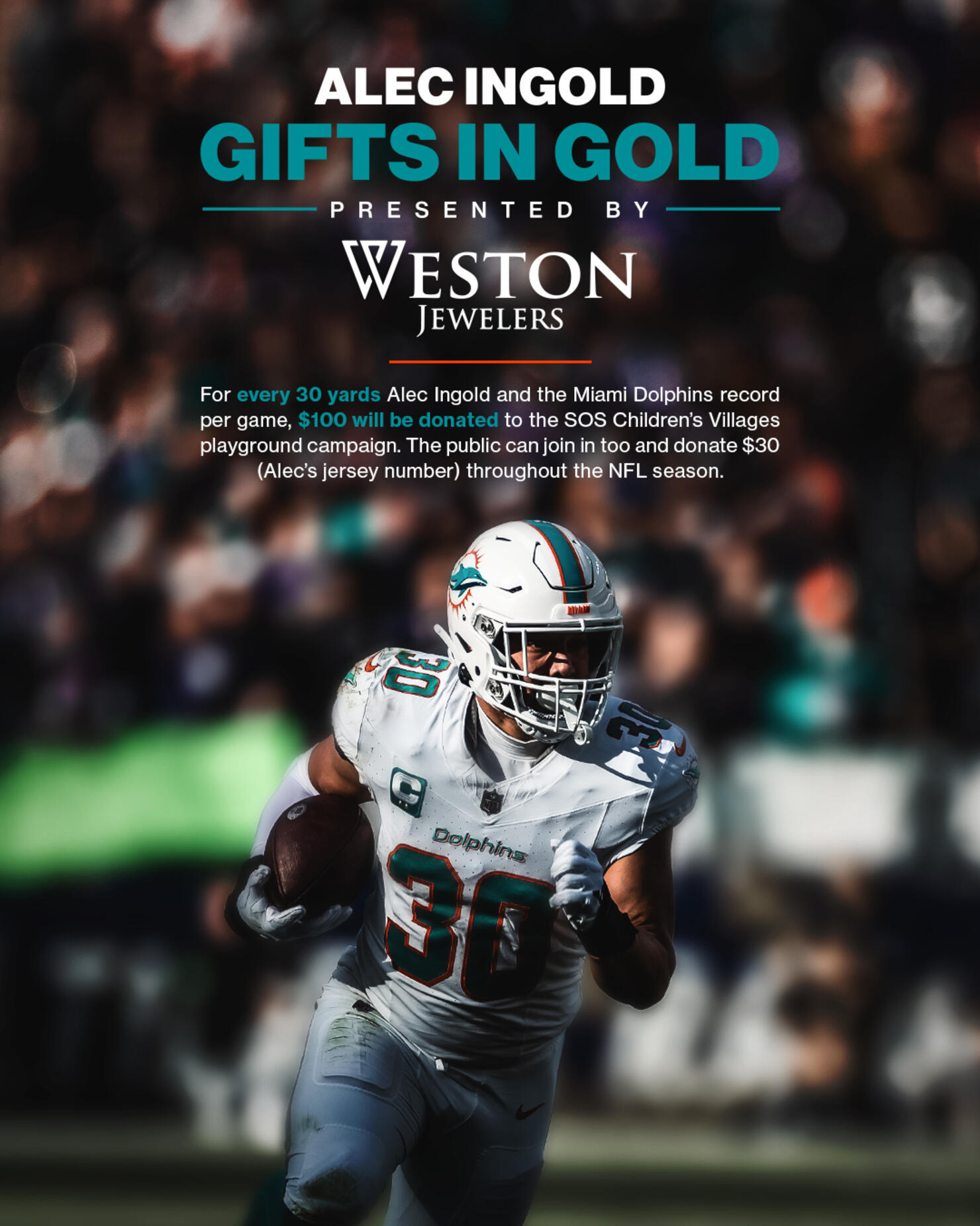 Alec Ingold Gifts in Gold, Presented by Weston Jewelers 4x5