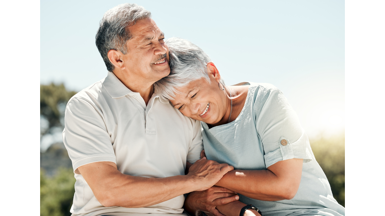 Shot of senior couple spending time together in nature