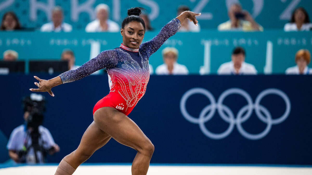 Simone Biles Spotted In Walking Boot During Olympics Closing Ceremony