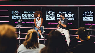 Fana Hues Performs in the Boston Dunkin' Music Lounge