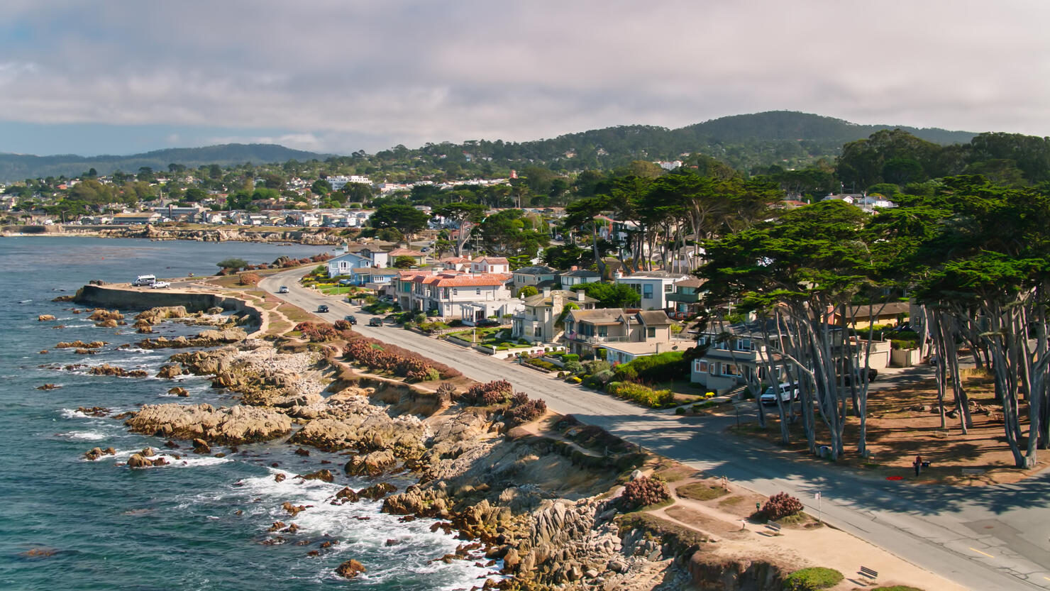 Coastal Road in Pacific Grove, California