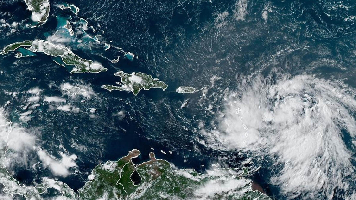 Satellite View of Potential Tropical Cyclone Five 