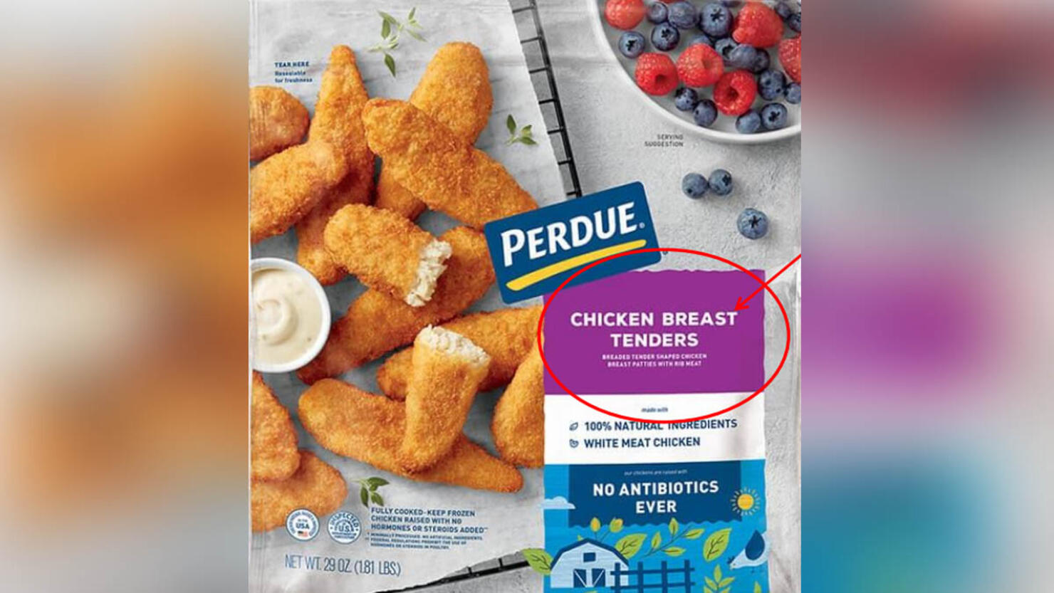 Recalled chicken tenders