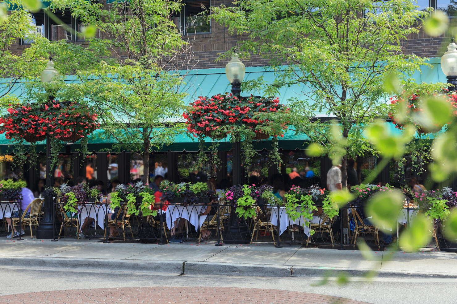 Outdoor Cafe in Chicago Illinois