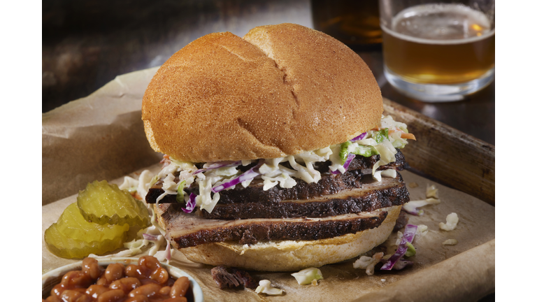 Smoked Beef Brisket Sandwich