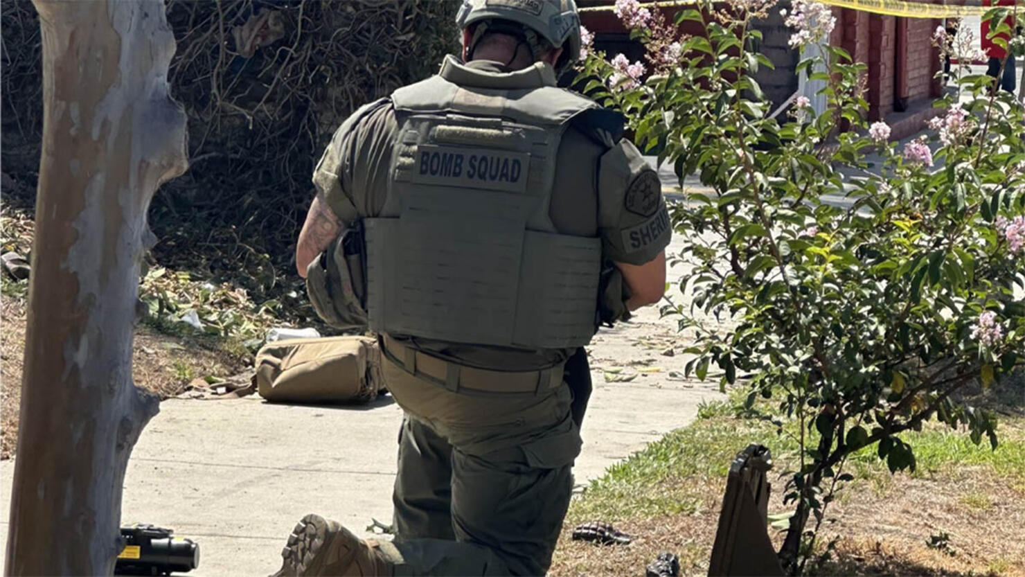 A bomb squad technician