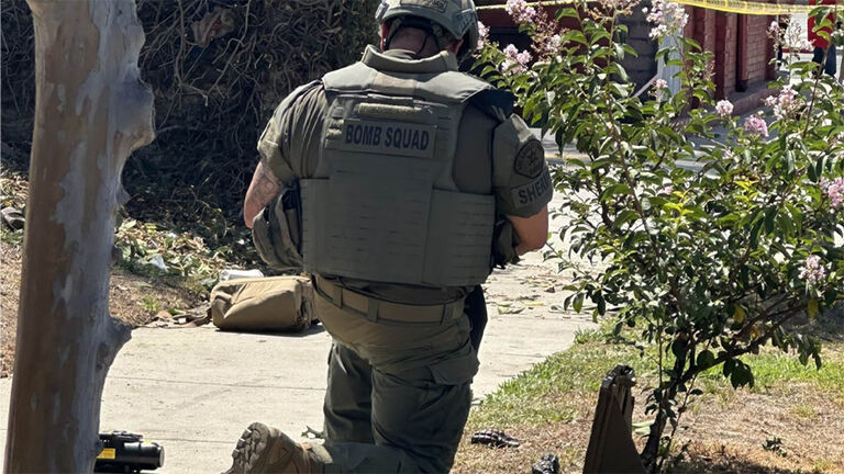 A bomb squad technician