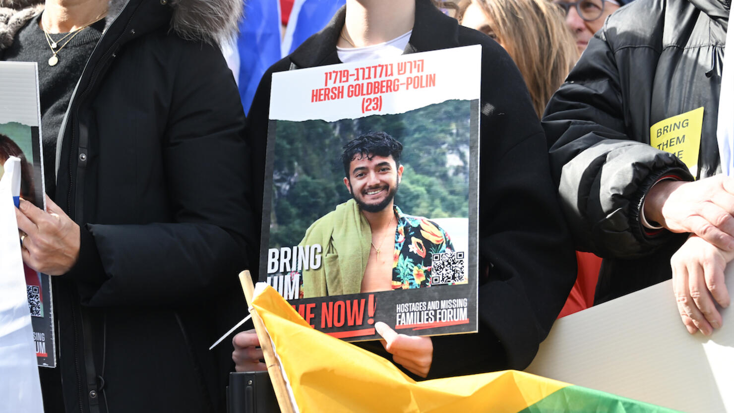 Demonstrators Rally In Central Park To Mark 150 Days Since Hostages Were Taken In Attack On Israel