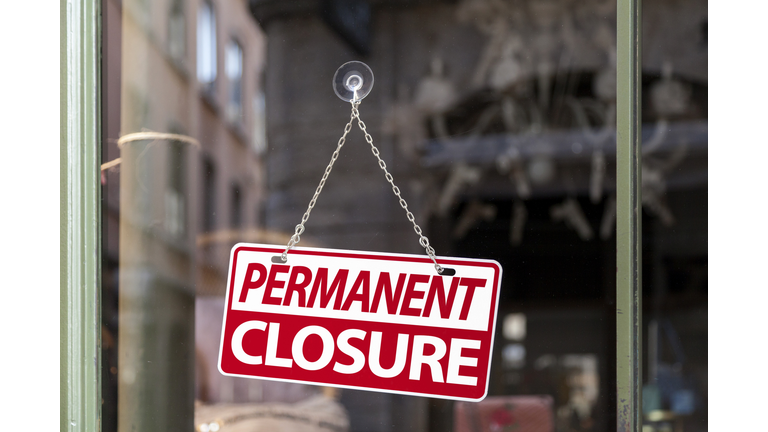 Permanent closure sign