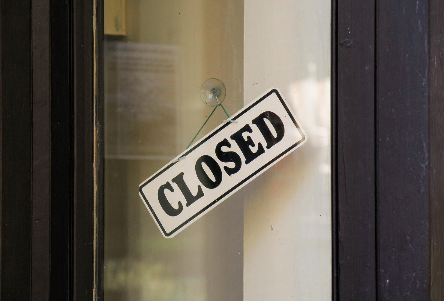 'Closed' sign