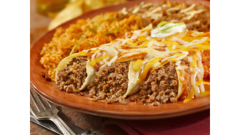 Entomadas or Beef Enchiladas