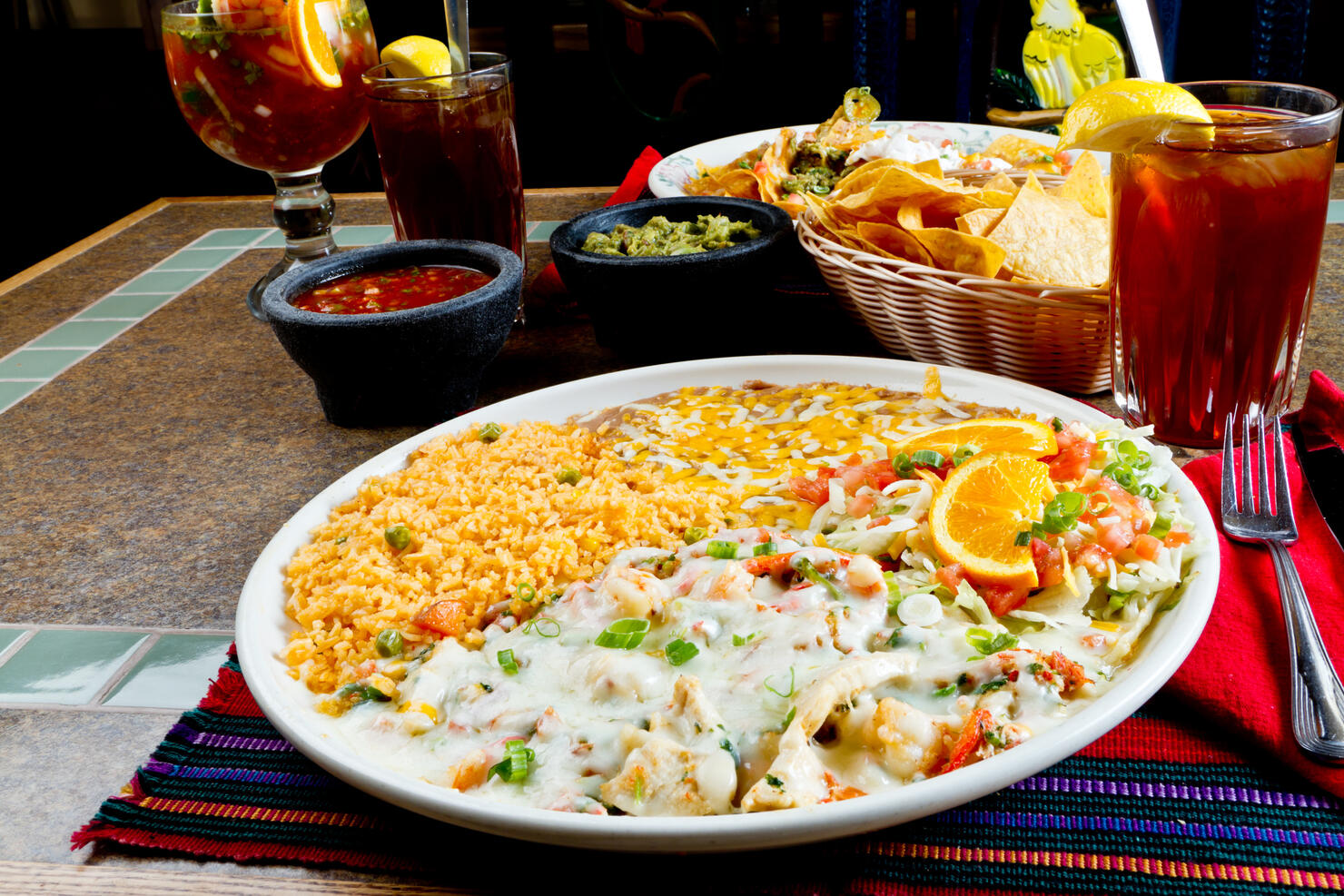 Mexican Style Cheesy Shrimp Dish