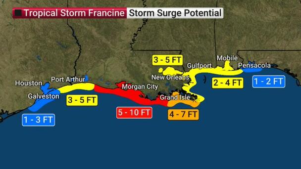 Hurricane Francine To Make Landfall; Florida Feeling Affects