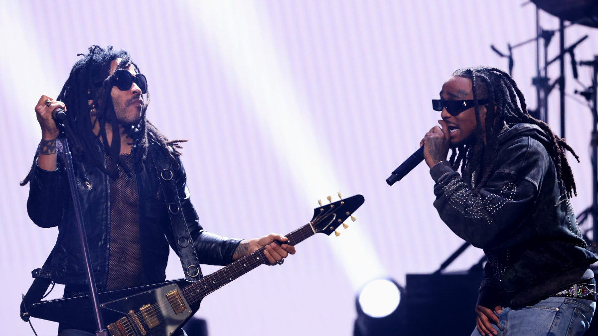 Lenny Kravitz Teams Up With Quavo For Electrifying Performance At 2024