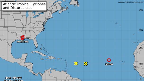 Francine's Heavy Rains Could Flood North Florida; TD 7 To Become TS