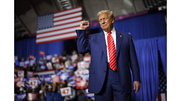 Donald Trump Holds Presidential Campaign Rally In Johnstown, Pennsylvania