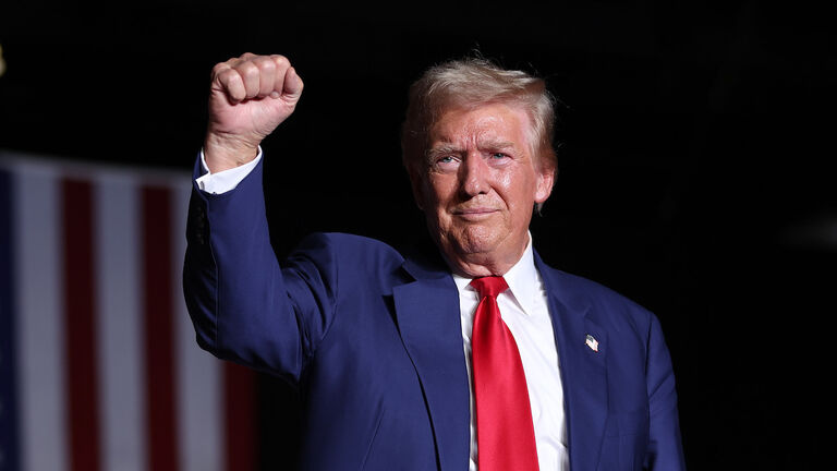 Donald Trump Holds Las Vegas Rally As He Campaigns For President