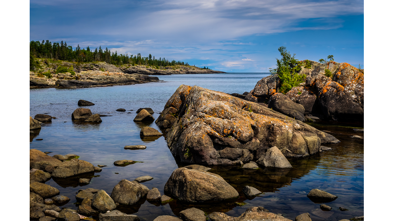 Rocky bay of Rock Harbor