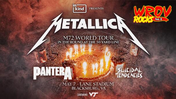 Win Tickets to METALLICA at Va Tech From 96.3 ROV Before You Can Buy 'Em! 