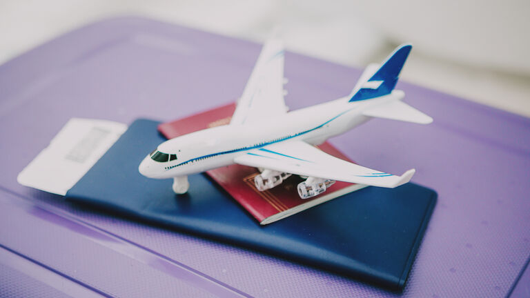 ready to fly.Travel concept