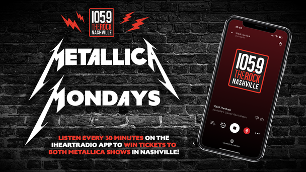 Win Metallica Tickets every Monday!