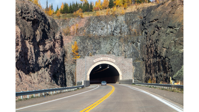 Tunnel leading to Two Harbors Minnesota on the North Shore Drive