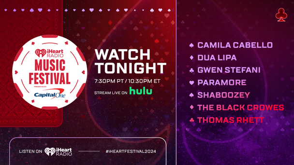 Watch Our iHeartRadio Music Festival Tonight At 10:30pm ET/7:30pm PT On Hulu!