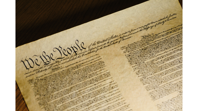 The famous Constitution of the United States