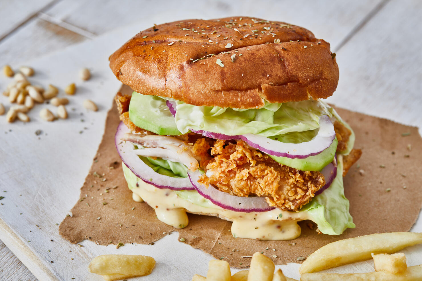 Chicken burger sandwich