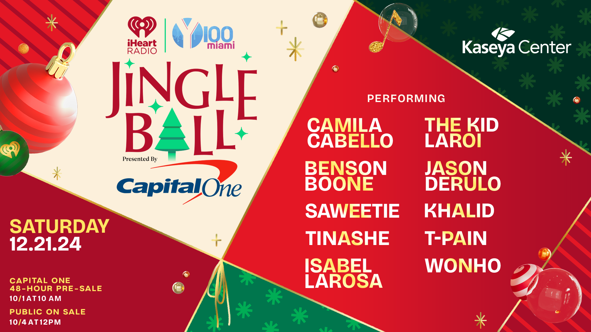 Our 2023 #Y100JingleBall Lineup