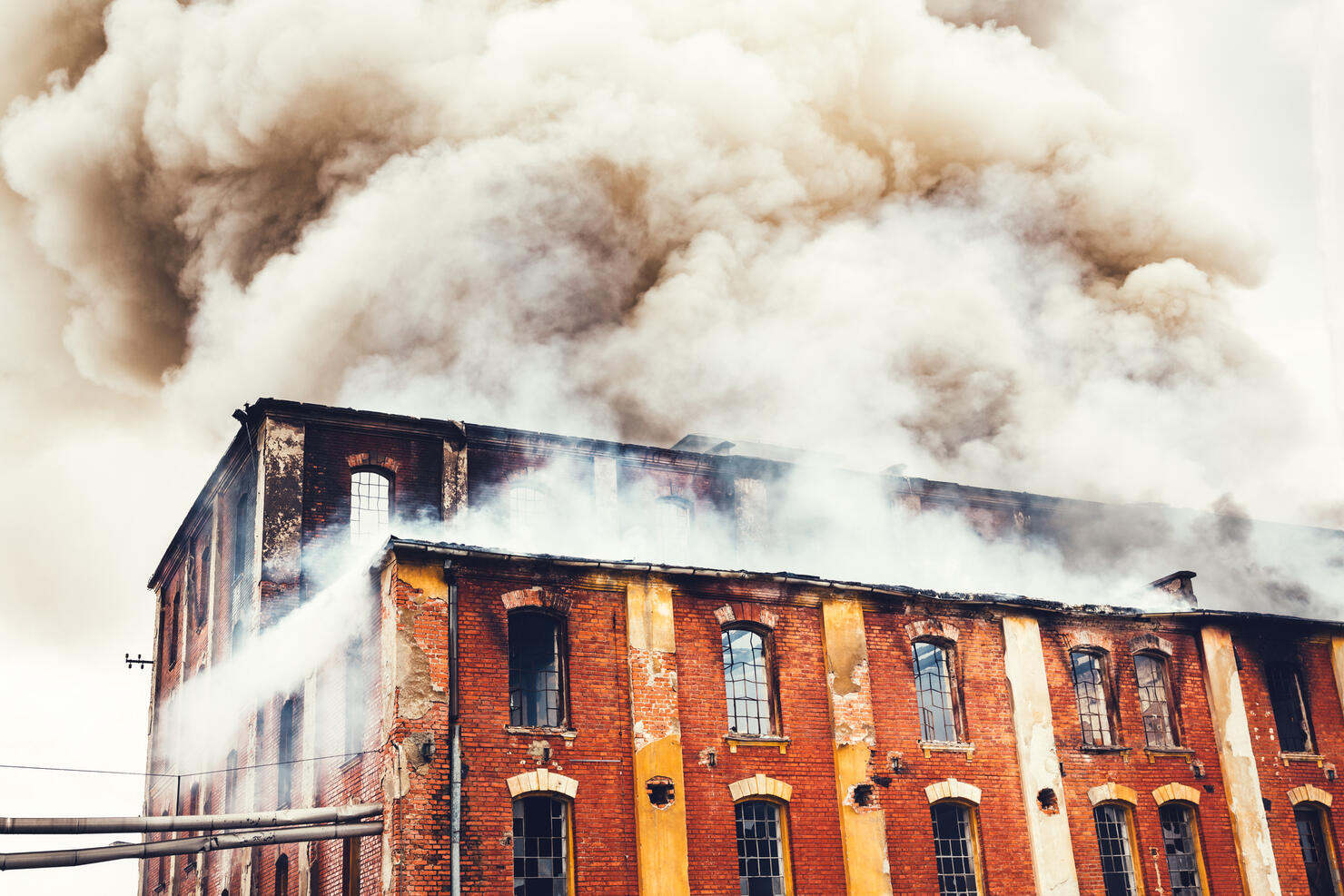 Fire In An Old Building