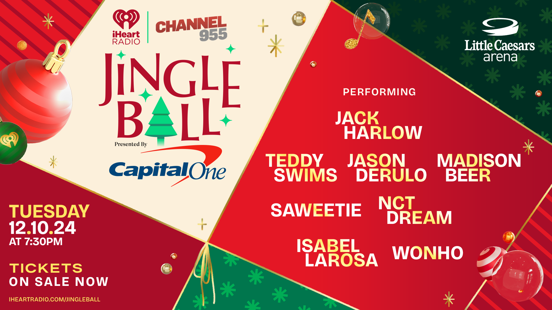 Our 2024 #955JingleBall Lineup