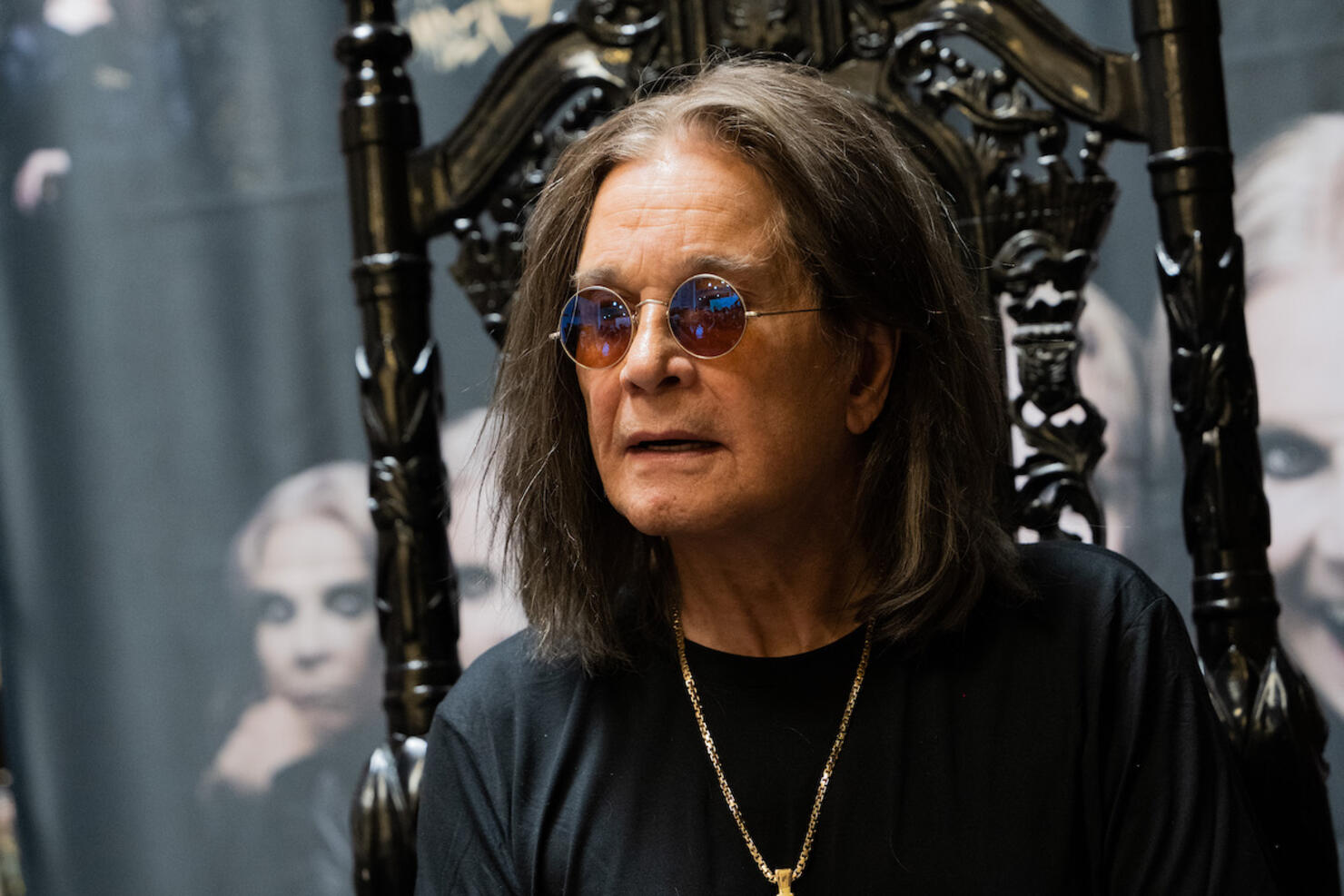 Ozzy Osbourne Signs Copies Of His Album "Patient Number 9"