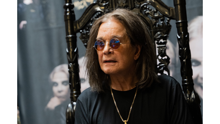 Ozzy Osbourne Signs Copies Of His Album "Patient Number 9"