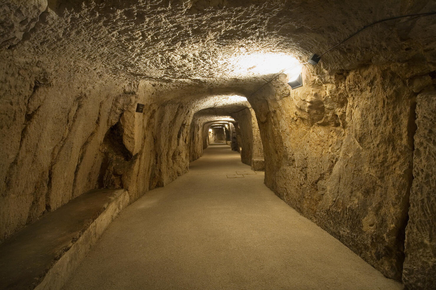 Italy, Sicily, Syracuse, passageway under Duomo