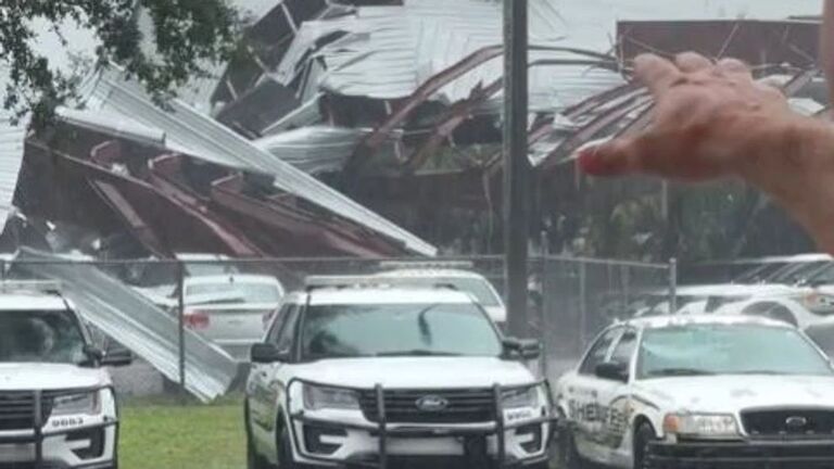 Milton-Tornado Destroys SLC Sheriff's Building