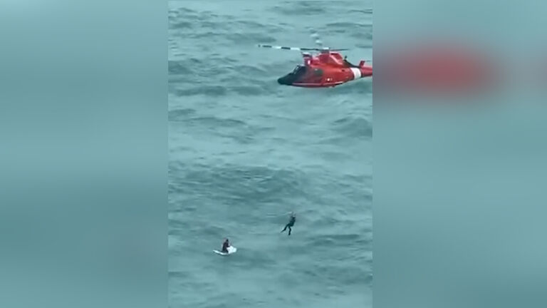Coast Guard rescues man on cooler