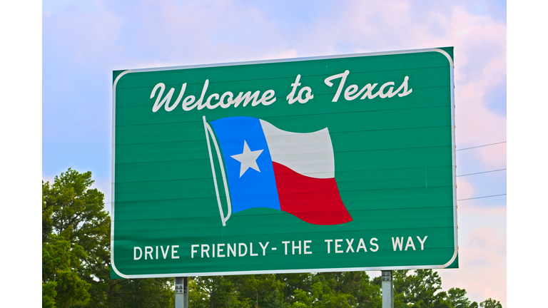 Texas Welcome Sign