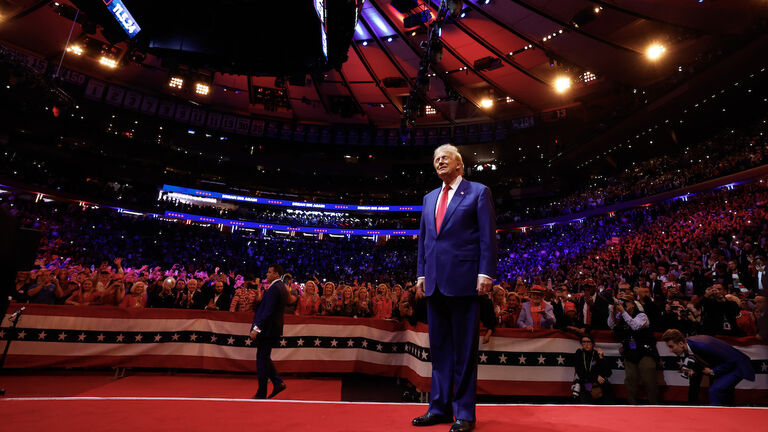 Donald Trump Holds Campaign Rally At Madison Square Garden In NYC