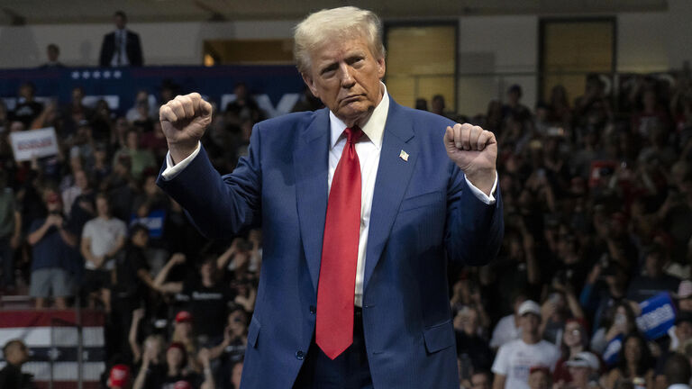 Donald Trump Campaigns For President In Arizona's Prescott Valley